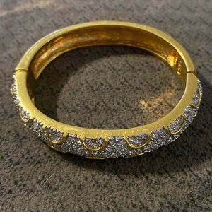 Women's Premier Design Rhinestone and Gold-tone Bracelet